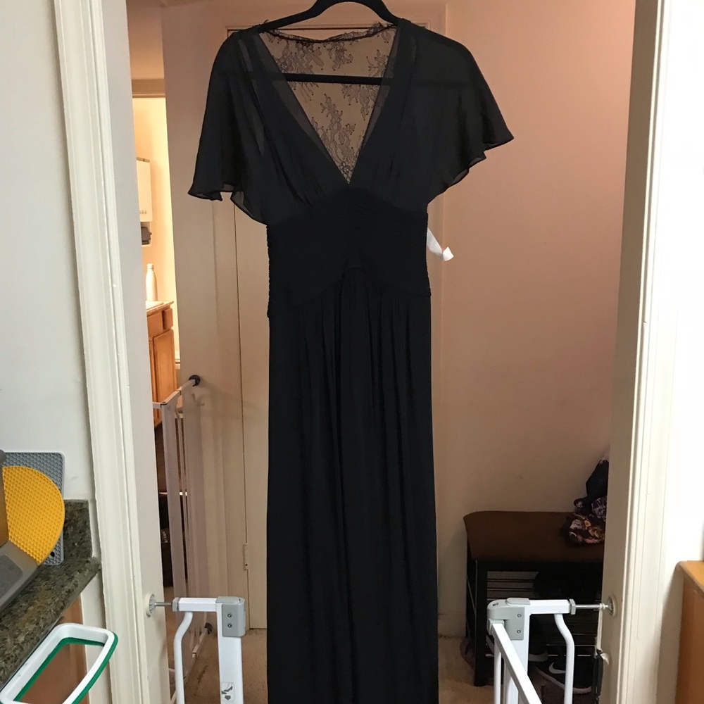 Long lacy black dress